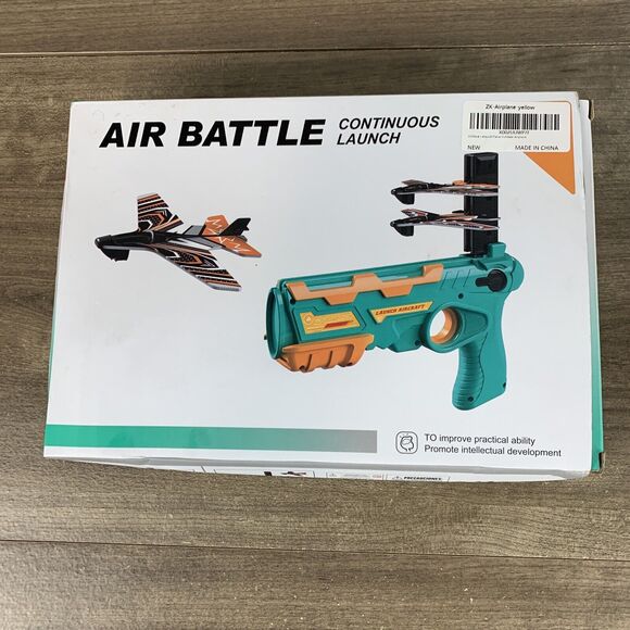 Bubble Plane Toy, Ejection Model Foam with 8 Pcs Glider Launcher, Outdoor - Picture 3 of 12